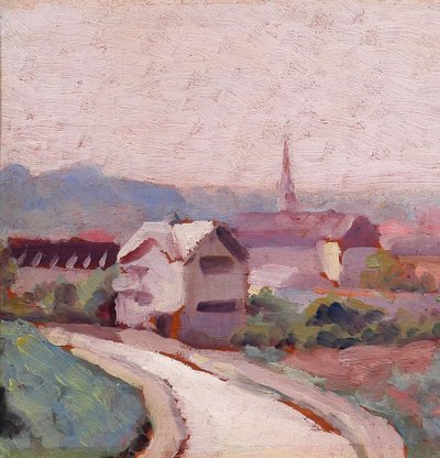 François Bugnicourt (att. à) 1868-1936 Paysage, tableau impressionnisme, vers 1900