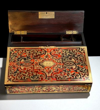 BOULLE MARQUETRY STAMPED WITH "TAHAN FRÈRES a PARIS" NAPOLÉON III