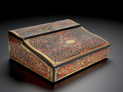BOULLE MARQUETRY STAMPED WITH "TAHAN FRÈRES a PARIS" NAPOLÉON III