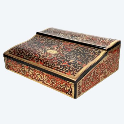 BOULLE MARQUETRY STAMPED WITH "TAHAN FRÈRES a PARIS" NAPOLÉON III