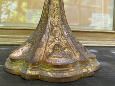 Monstrance Reliquary with four relics - 19th century