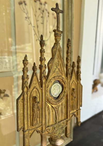 Monstrance Reliquary with four relics - 19th century