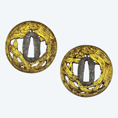 Set of TSUBA for daisho - Japan - Edo period (1603-1868)