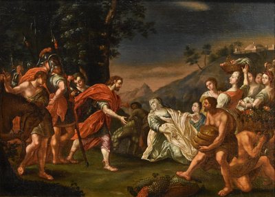 König David trifft Abigail, Nicolas Vleughels (Paris 1668 - Rom 1737)