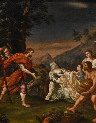 König David trifft Abigail, Nicolas Vleughels (Paris 1668 - Rom 1737)
