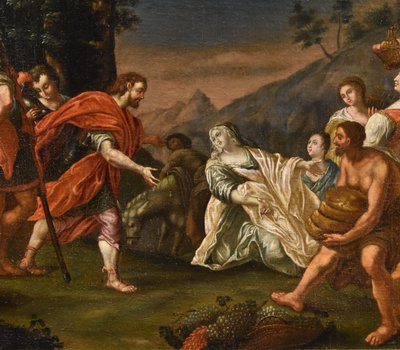 König David trifft Abigail, Nicolas Vleughels (Paris 1668 - Rom 1737)
