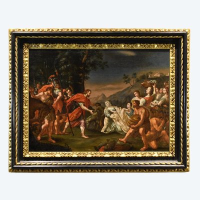 König David trifft Abigail, Nicolas Vleughels (Paris 1668 - Rom 1737)