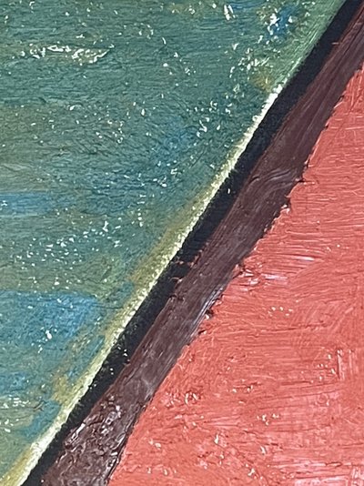 Pittura XX° geometria astratta Gilbert Thevenot gruppo artistico Rencontres