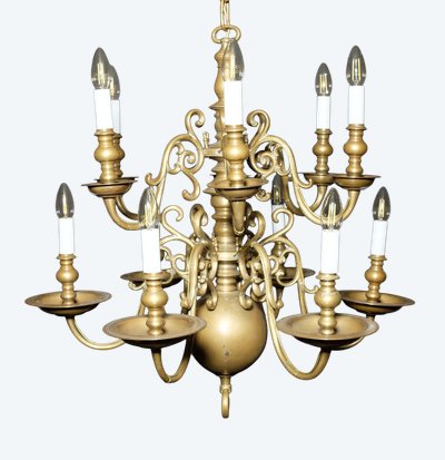 Dutch chandelier with 12 lights
