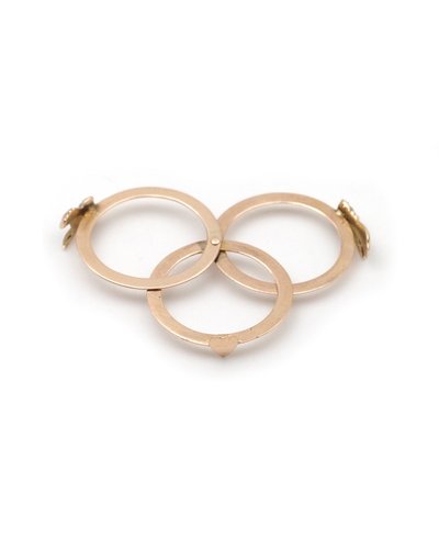 Fede Anello in oro rosa 14k con turchese, anello fede, anello promessa, anello di fidanzamento e matrimonio