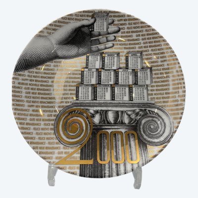 Teller aus der Serie Calendario von FORNASETTI MILANO