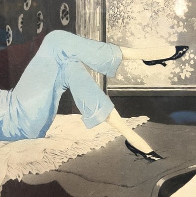 Georges Grellet (1869-1959)   Gravure Art Déco 