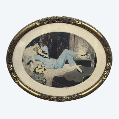 Georges Grellet (1869-1959)   Gravure Art Déco 