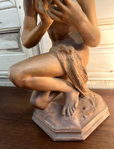 Jean-Baptiste Carpeaux Il pescatore con la conchiglia Terracotta