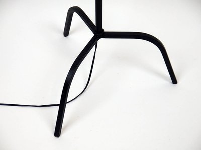 Adjustable floor lamp in wrought iron 1950