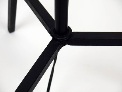 Adjustable floor lamp in wrought iron 1950