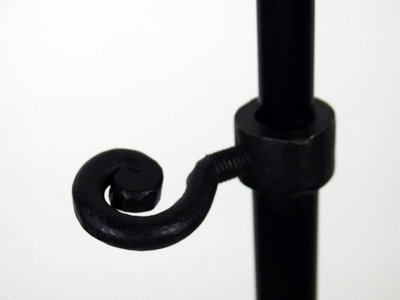 Adjustable floor lamp in wrought iron 1950