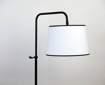 Adjustable floor lamp in wrought iron 1950