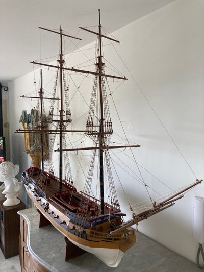 Maquette navire du XVIII ÈME SIÈCLE 