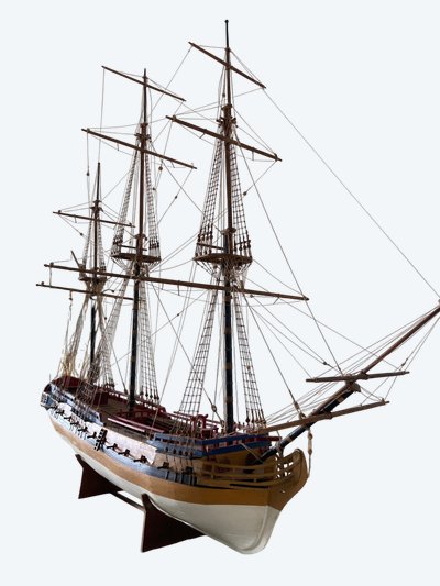 Maquette navire du XVIII ÈME SIÈCLE 