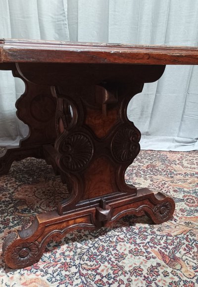 Neo-Renaissance solid oak table