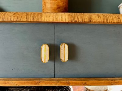 Console and shelving unit, 30s-50s makeover
