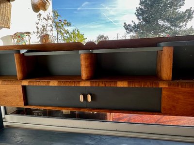 Console and shelving unit, 30s-50s makeover