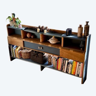 Console and shelving unit, 30s-50s makeover