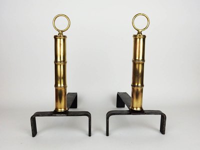 Coppia di candelabri di Jacques Adnet