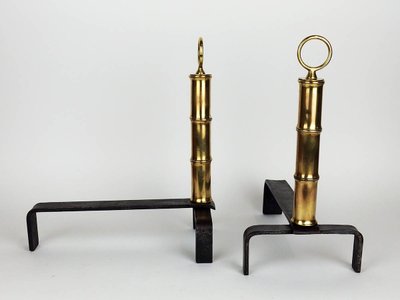 Coppia di candelabri di Jacques Adnet