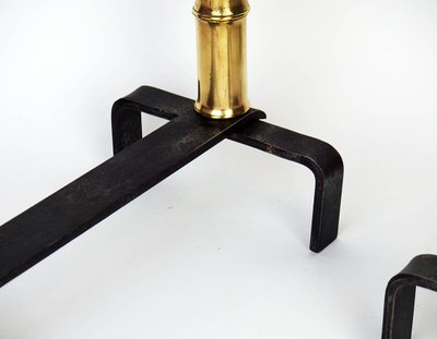 Coppia di candelabri di Jacques Adnet