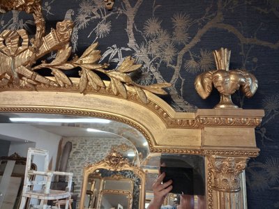 Miroir époque Napoléon III 186x 108