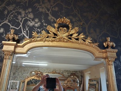 Miroir époque Napoléon III 186x 108