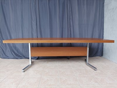 Grande table design 1960 / 1970 en acajou