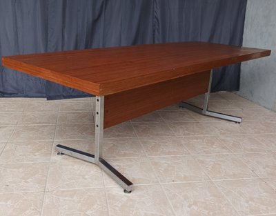 Grande table design 1960 / 1970 en acajou