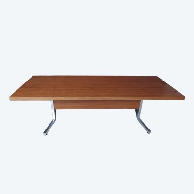 Grande table design 1960 / 1970 en acajou