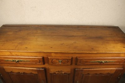Enfilade aus Kirschbaumholz im Stil Louis XV, 19. Jahrhundert, mit 2 Türen und 3 Schubladen