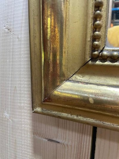 Mirror era Louis Philippe with 80x60 cm gold leaf