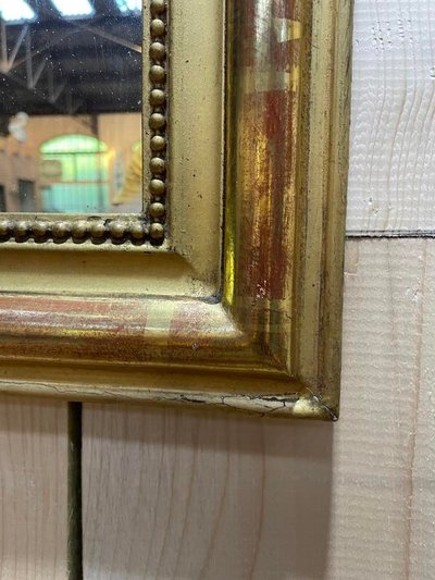 Mirror era Louis Philippe with 80x60 cm gold leaf
