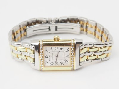 Montre Jaeger-LeCoultre Réverso en or jaune et acier