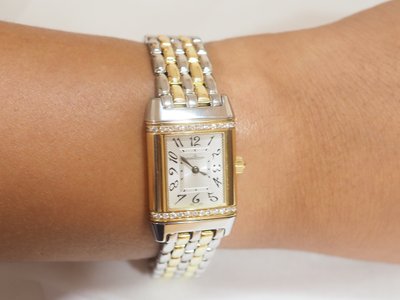 Montre Jaeger-LeCoultre Réverso en or jaune et acier