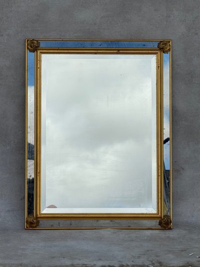Glazed mirror