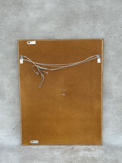 Glazed mirror