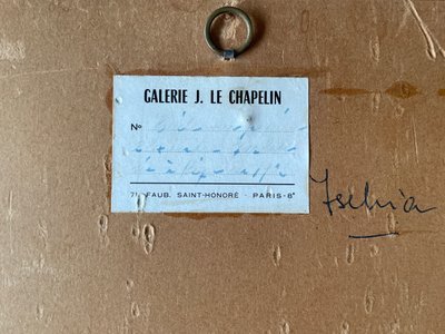 Abstract composition signed by Sascha Alexandre GARBELL - Ecole de Paris -Réalités nouvelles