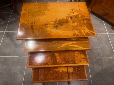 TABLE ART DECO "EMILE GALLÉ"