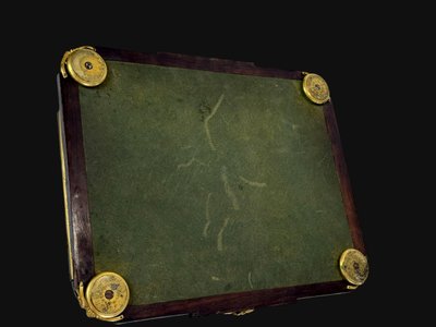 CASE ATTRIBUTED TO "ALPHONSE GIROUX 1776-1848" IN MARQUETRY DECORATED WITH BRONZE