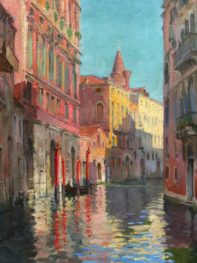Henry JACQUIER, Kanal in Venedig
