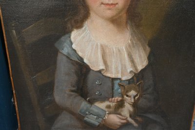 Ritratto di ragazzo Pierre Nouel de Latouche , scuola del XVIII secolo