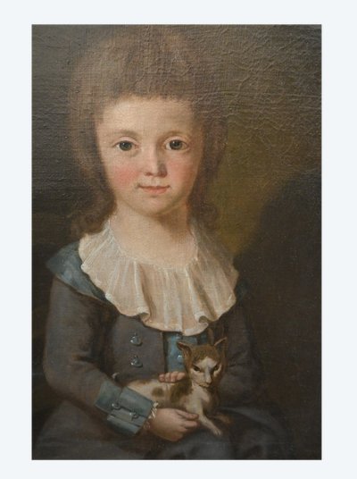 Ritratto di ragazzo Pierre Nouel de Latouche , scuola del XVIII secolo