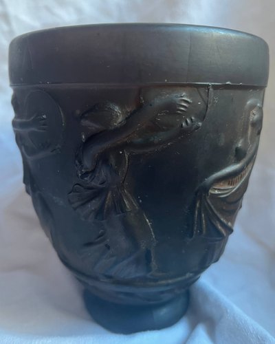 Paar Art Deco Vase Georges Le Feure (1868/1943) Glaspaste Tänzerinnen